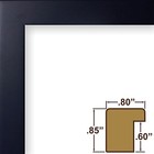 Craig Frames Confetti   75 Inch Wide Modern Navy Blue Picture Frame