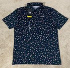 Under Armour 1382681 Boys Upf40 Performance Printed Polo Shirt Sz Youth Xl