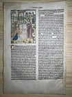 1499 Hand-colored Woodcut     Christ   Samaritan Woman  Zwolle Incunable