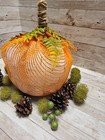 Little Pumpkin Rustic Baby Boy Shower Blue 2 Tier Diaper Cake Centerpiece Gift
