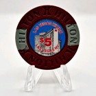 Las Vegas Hilton Hotel Casino Las Vegas Nevada 1991  5 Casino Chip N1864