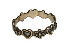 Vintage Beau Engraved Floral And Hearts Sterling Silver Ring 2 1 Gram Size 5 5