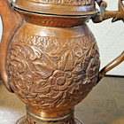 Vintage Handcrafted Kashmiri Copper Samovar Tea Kettle Ornate Engraved Design