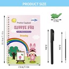 4 Pc Reusable Grooved Writing Books For Kids  Magic Copy Books reusable Handl