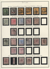 St  Lucia 1881   1898 Specialized Collection Of 96 Stamps On 4 Album Pages