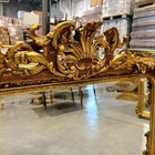 French Style Gold Wall Mirror Vintage Mirror Baroque Rococo Gold Leaf Details