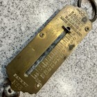 Salter Vtg Pocket Spring Balance 25 Lb Hanging Scale England Brass Metal Antique