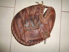 Vintage Wilson Paul Richards Catchers Mitt Baseball Glove Snap Action Rh  Usa