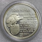 1970 Us President John Adams Proof  925 Silverfranklin Mint Medal 32 6g