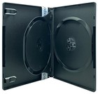 Standard Black Double Dvd Cases With Inner Flap Lot