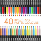 40 Fabric Markers Pens Set - Non Toxic  Indelible And Permanent Fabric Paint - F