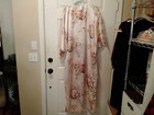 Womans Robe Ichi Ban Made In Japan Full Length Floral Satin Kimono