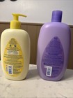 2 - Johnson s Baby Bedtime Bath Lavender 28 Oz  Head -to-toe Lotion 15 Oz  Nos