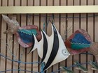 Vintage Curtis Jere Fish Aquarium Metal Wall Art Sculpture Mid Century Modern