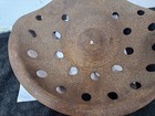 Vintage Tractor Seat Metal Rusty Weathered 16 X 14 5 In