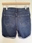 Kensie Jeans Women   s Denim Shorts Size 4   27 Mid Rise Cuffed Stretch Blue