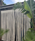 Outdoor Macrame Curtain Panel  Patio Privacy Curtain  Handmade Cotton Rope Room