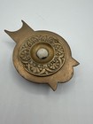 Antique Victorian Ornate Cast Bronze Doorbell Push Button Eastlake Rosette 1890
