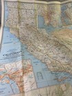 Vintage 1954 National Geographic Map California   North America 28 75  X 37 