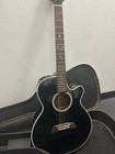 Takamine Ef261s Acoustic Electric Guitar Black With Hard Case