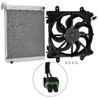 Aluminum Radiator   Cooling Fan For Polaris Ranger Xp 1000 2017-2025 Except Nstr