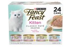 3 Pack Fancy Feast Kitten Grain Free Pate Wet Cat Food 3 Oz 24 Ct Variety Pack
