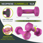 Set Of Two Neoprene Dumbbells Coated For Non-slip Grip