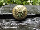 Old Rare Vintage Antique Civil War Relic Eagle Infantry Coat Button Loaded Gold