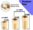 Ousun Npt1 2  Male Female Adapter  Threaded Tub Spout Of 1 2 Npt1 2-3  Gold