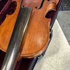Unbranded Copy Of Stradivarius 4 4 Violin 2 Pc Back Germany - Restore   Case