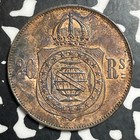 1869 Brazil 20 Reis Lot t2613 Beautiful Detail  Deposits