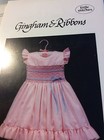 Little Stitches Smocking Plate- gingham   Ribbons 