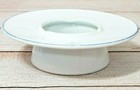 Noritake China Ashtray White With Blue Trim 5  Diameter Star Of David 