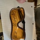 Amber Jockey Goggles Signed By Hall Of Fame Jockey Willie Shoemaker