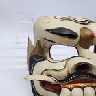 Hand Carved Painted Wood Balinese Indonesian Demon Tribal Mask 8  Folk Art