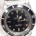 Vintage Rolex Submariner 40mm Meters First Steel Automatic Watch 5513 Circa 1967