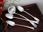 George Iii York Sterling Silver Old English Pattern Gravy Straining Spoon  1790 