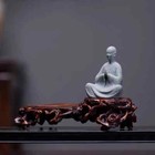 Vintage Style Hand-carved Boxwood Display Stand  Double-layered Hollow Carving