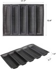 5 Moldes Pan De Silicona Flexible Reutilizable Perforado Para Antiadherente