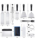 Blackstone Griddle Accessories Kit 16pcs Flat Top Grill Accessories Set For B   