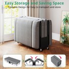 Portable Foldable Bed With Mattress Rollaway For Adults  75    X 38 