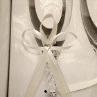 Set Of Two Champagne Toasting Flutes   Air Twist Stem Wedding Glasses