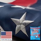 Us American Flag Heavy Duty Luxury Embroidered Stars Sewn Stripes Grommets Nylon