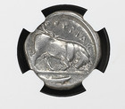 Lucania  Thurium C 410-350 Bc Ar Stater Ngc F