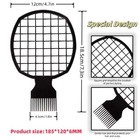 Upgraded 2-piece Hair Twist Comb Hair Sponge Brush Set - Superior Curl-   black 