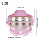 17 Keys Thumb Piano transparent Stamen Portable Finger Piano With Carry Box