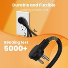 12 Outlet Long Power Strip  2100 Joules Surge Protector  6ft Power Cord  2 Pack   