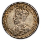 1918 25c Canada Silver Twenty-five Cents  1734 Oz Asw - Km 24 - Sku-f3646