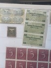 Germany Wwii Revenues Wehrmacht Ration Fiscal Ddr Postwar Stamps Album Page