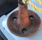 Old 10   Acme Foundry Iron Mushroom River Boat Anchor - Minneapolis  Mn  